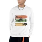 Unisex printed top with round neck sweater