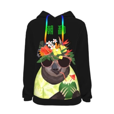 Women's printed top women's hooded sweater women's clothing