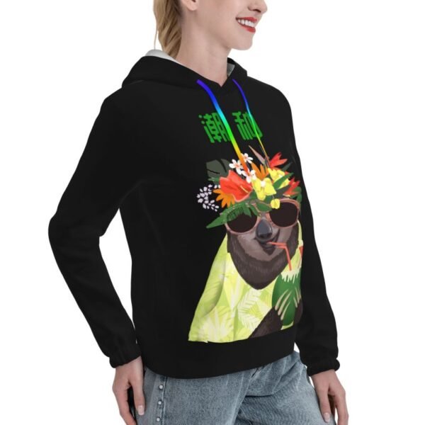 Women's printed top women's hooded sweater women's clothing