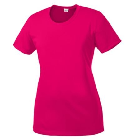 Sport-Tek PosiCharge Competitor Women's Pink Performance Shirt - model SGLST350