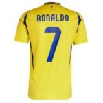 adidas Al Nassr FC Cristiano Ronaldo 2025 Official Home Soccer Jersey - model JP0459
